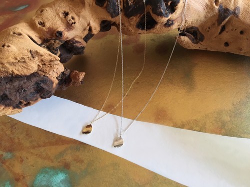 シンプル さくら シルバーネックレス